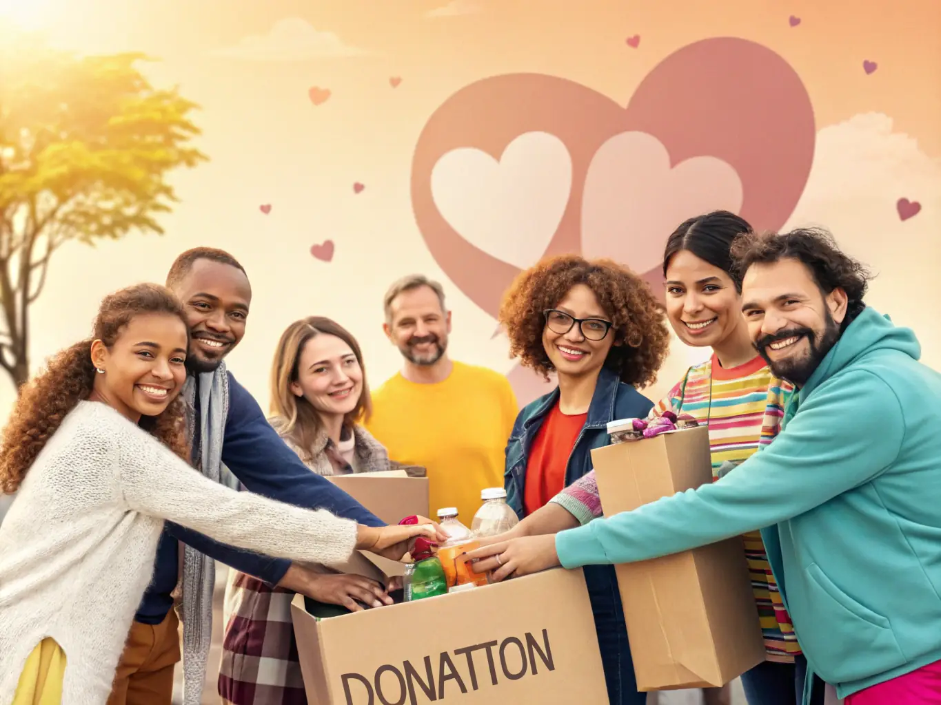 An image showing a diverse group of people, including veterans and community members, participating in a fundraising event for Compassionate Homes for Veterans, highlighting the collective effort to support the organization's mission.